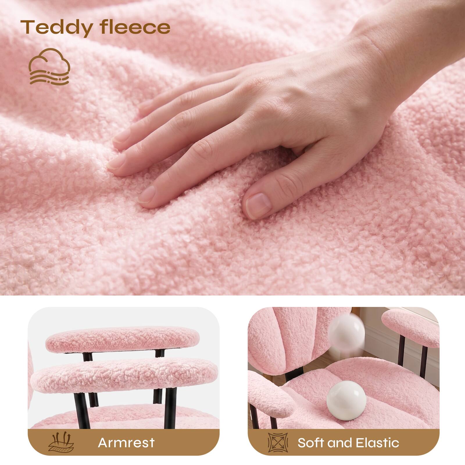 Teddy fleece

Armrest

Soft and Elastic