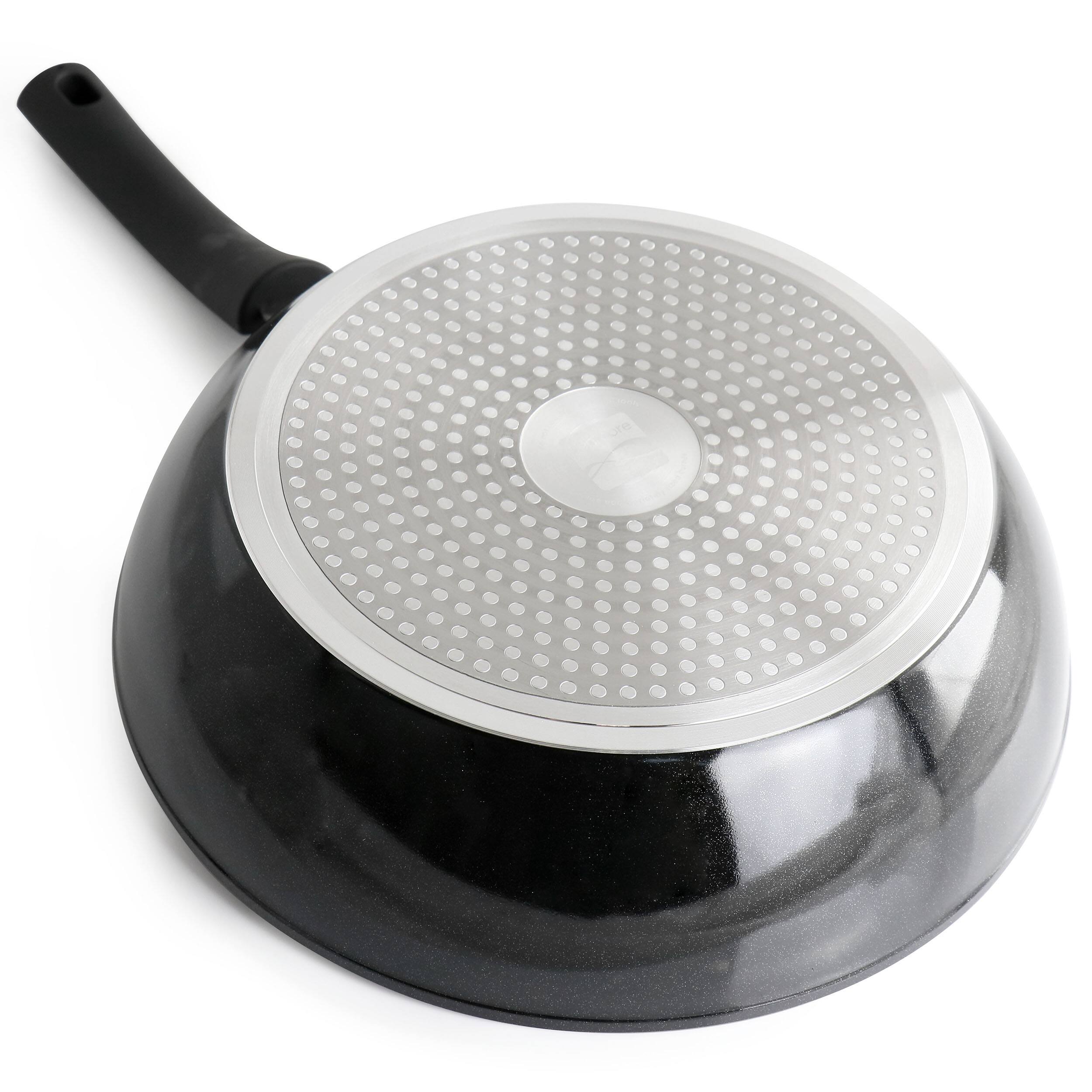 Alt View 2. Kenmore - Kenmore Arlington 3.5 Quart Non Stick Aluminum Saute Pan with Lid in Black Diamond - Black.