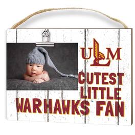 Jardine - ULM Warhawks 8" x 10" Cutest Little Fan Weathered Team Logo Clip Photo Frame - White