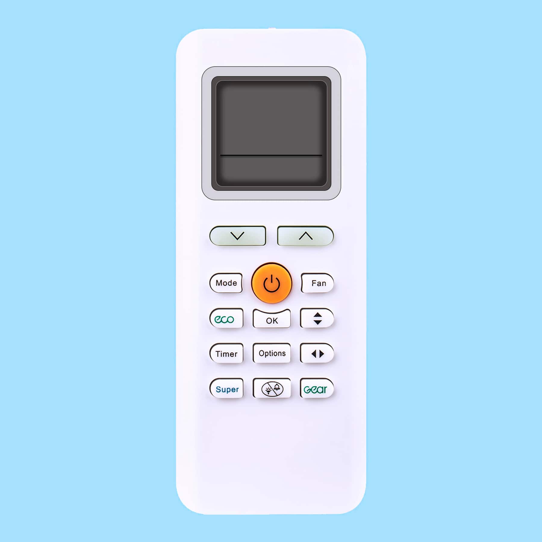 ALLIMITY - RG70E3/BGEF Replacement Remote, Fit for Midea AC Air Conditioner RG70E/BGEF RG70E2/BGEF RG70E2(2)/BGEF RG70E3(2)/BGEF - Black