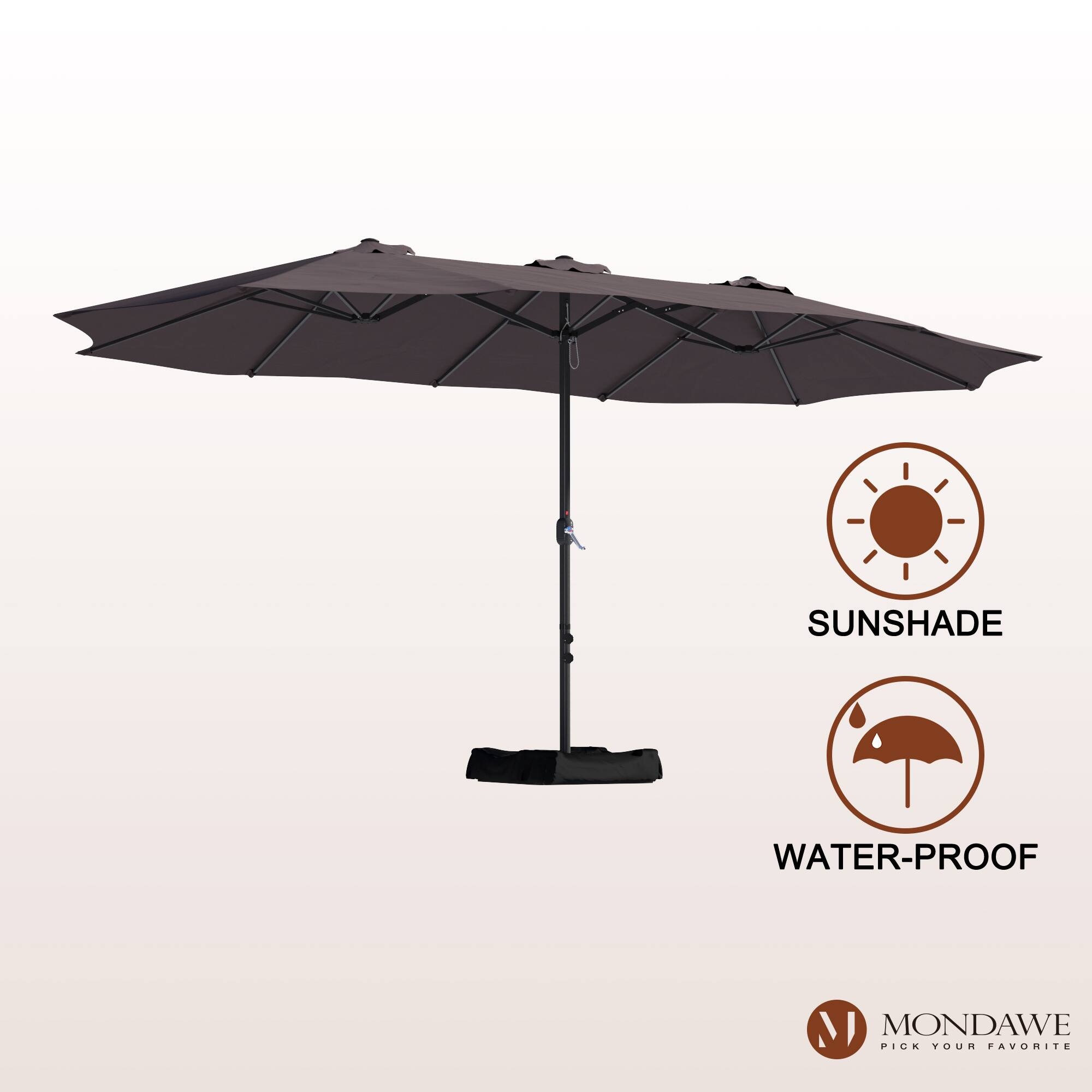 SUNSHADE  
WATER-PROOF  
MONDAWE  
PICK YOUR FAVORITE