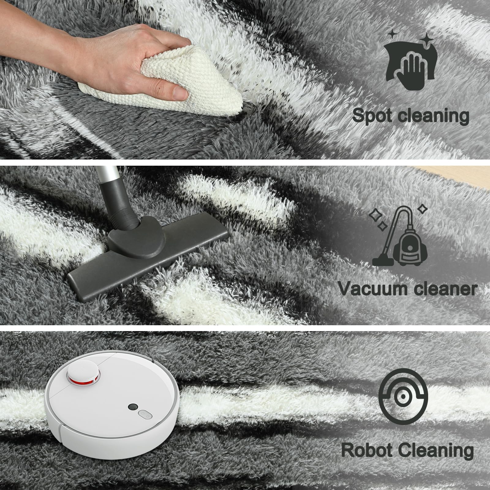 - Spot cleaning
- Vacuum cleaner
- Robot Cleaning