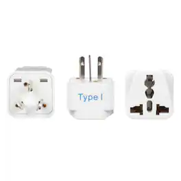 Ceptics - Australia, China Travel Adapter - Type I - 3 Pack (GP-16) - White