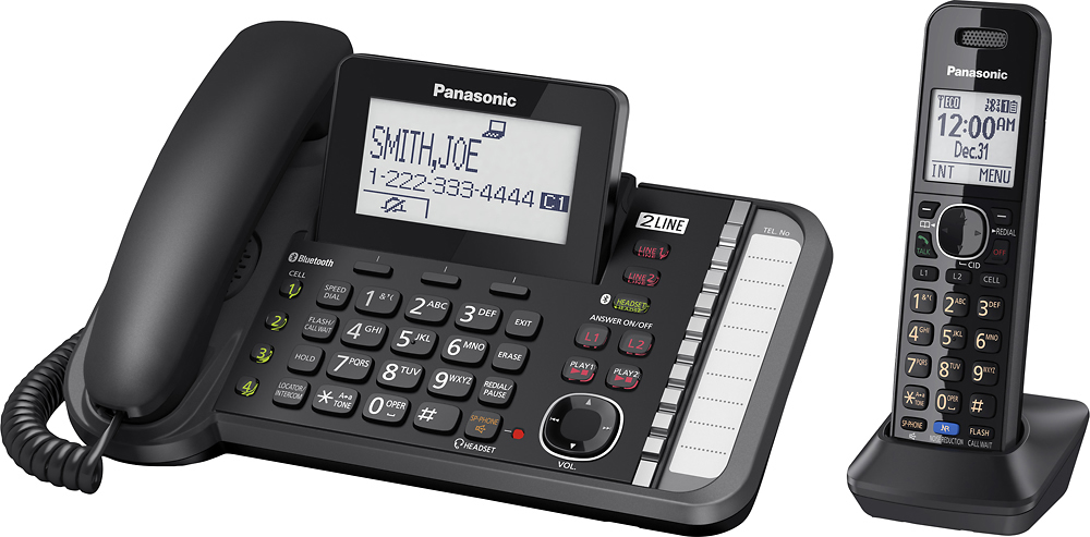 Panasonic KX-TG9581B DECT 6.0 Expandable Cordless Phone System 