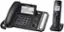 Left. Panasonic - KX-TG9581B DECT 6.0 Expandable Cordless Phone System with Digital Answering System - Black.