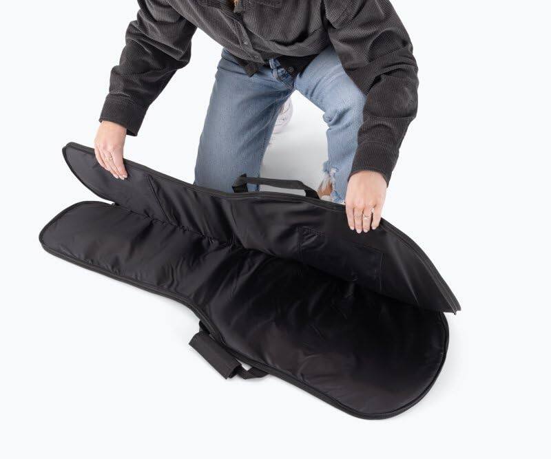 Alt View 9. On Stage Stands - On-Stage GBE4550 Electric Guitar Gig Bag - Black.