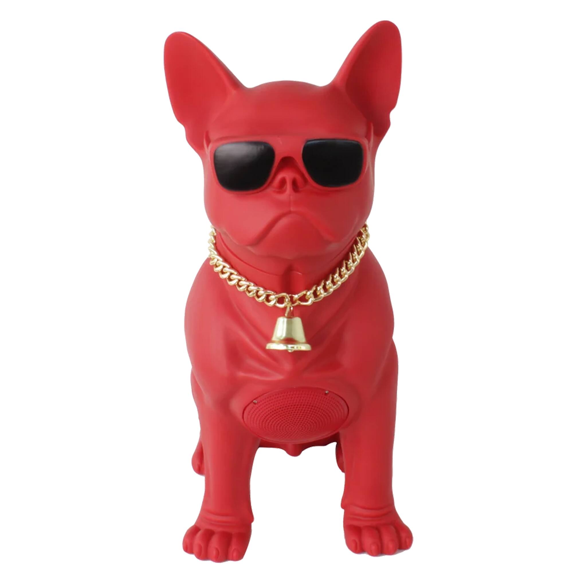Alt View 7. Max Power - Max Power Bulldog Bluetooth Speaker, Large Wireless Novelty Party Stereo, Red.