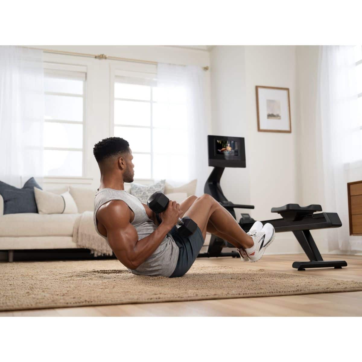 Alt View 15. NordicTrack - NordicTrack RW700 Rower for Interactive, Full-Body Workouts - Black.