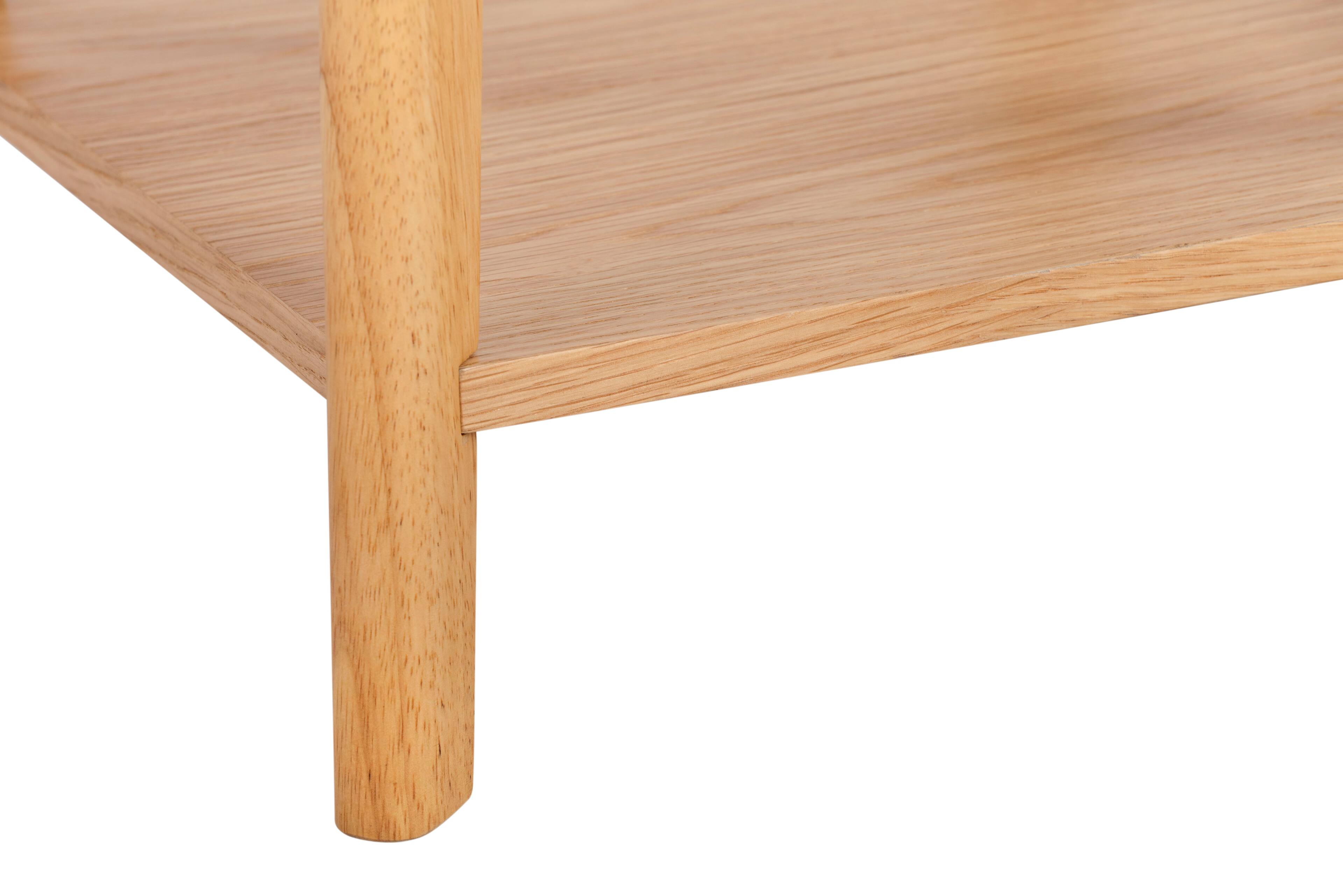 Alt View 1. Universal Expert - Universal Expert Remus Square Side Table, Oak and White - Oak and White.
