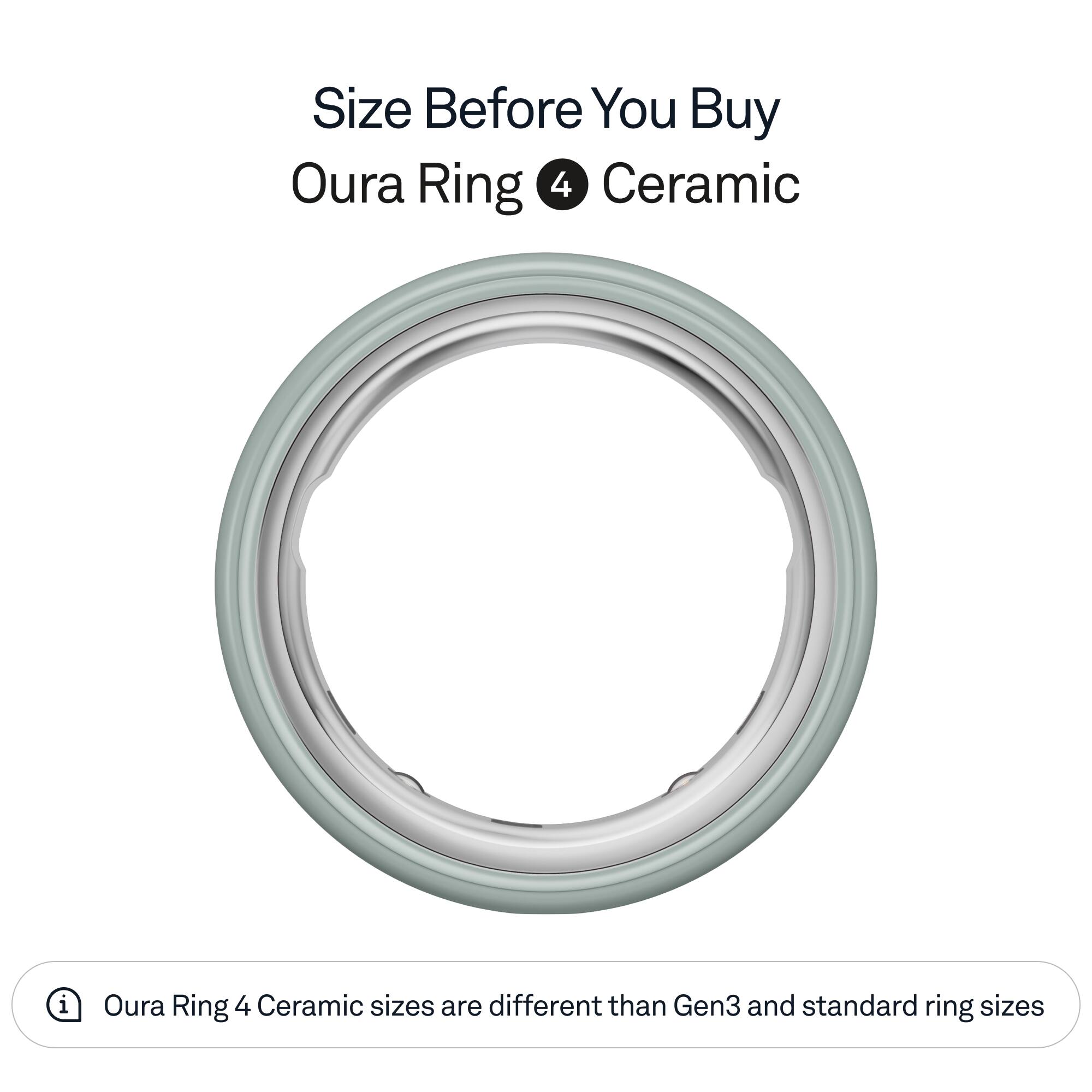 その他 OURA RING Oura Ring 4 Ceramic Smart Ring Size Before You Buy with OR4