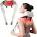 Front. GlowWise - Full-body electric massager for neck, shoulders & back. Cordless acupressure kneading. Unisex gift for home/office/car. - White.