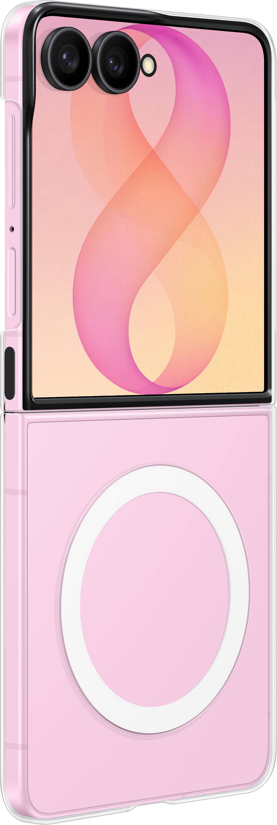 Alt View 3. Samsung - Galaxy Z Flip8 Clear Magnet Case - Transparent.