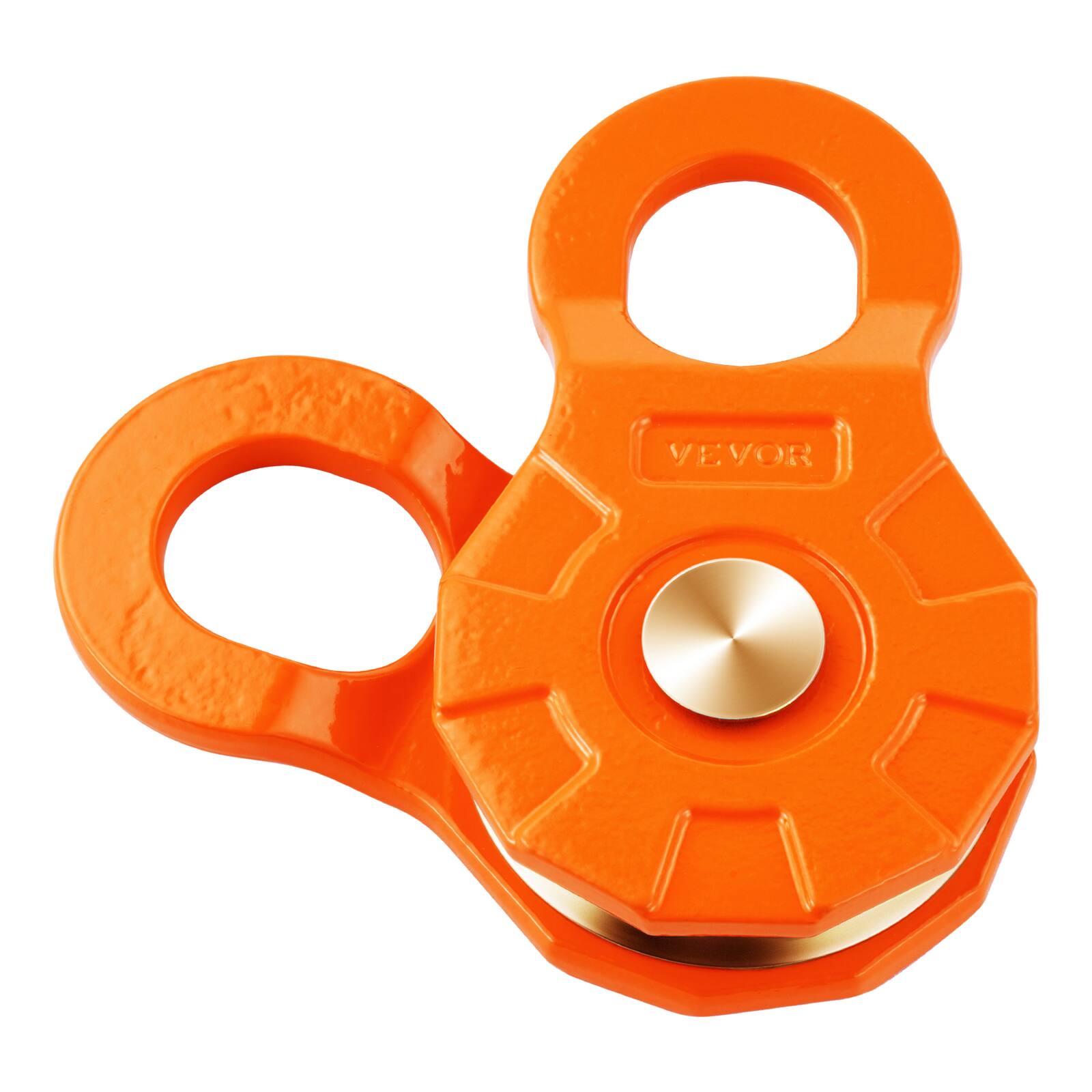 Alt View 5. VEVOR - 30 T Snatch Block for Winch Recovery, 66,000 lbs Break Strength Pulley System with 0.4" - 0.55" Rope, Heavy Duty Offroad - Orange.