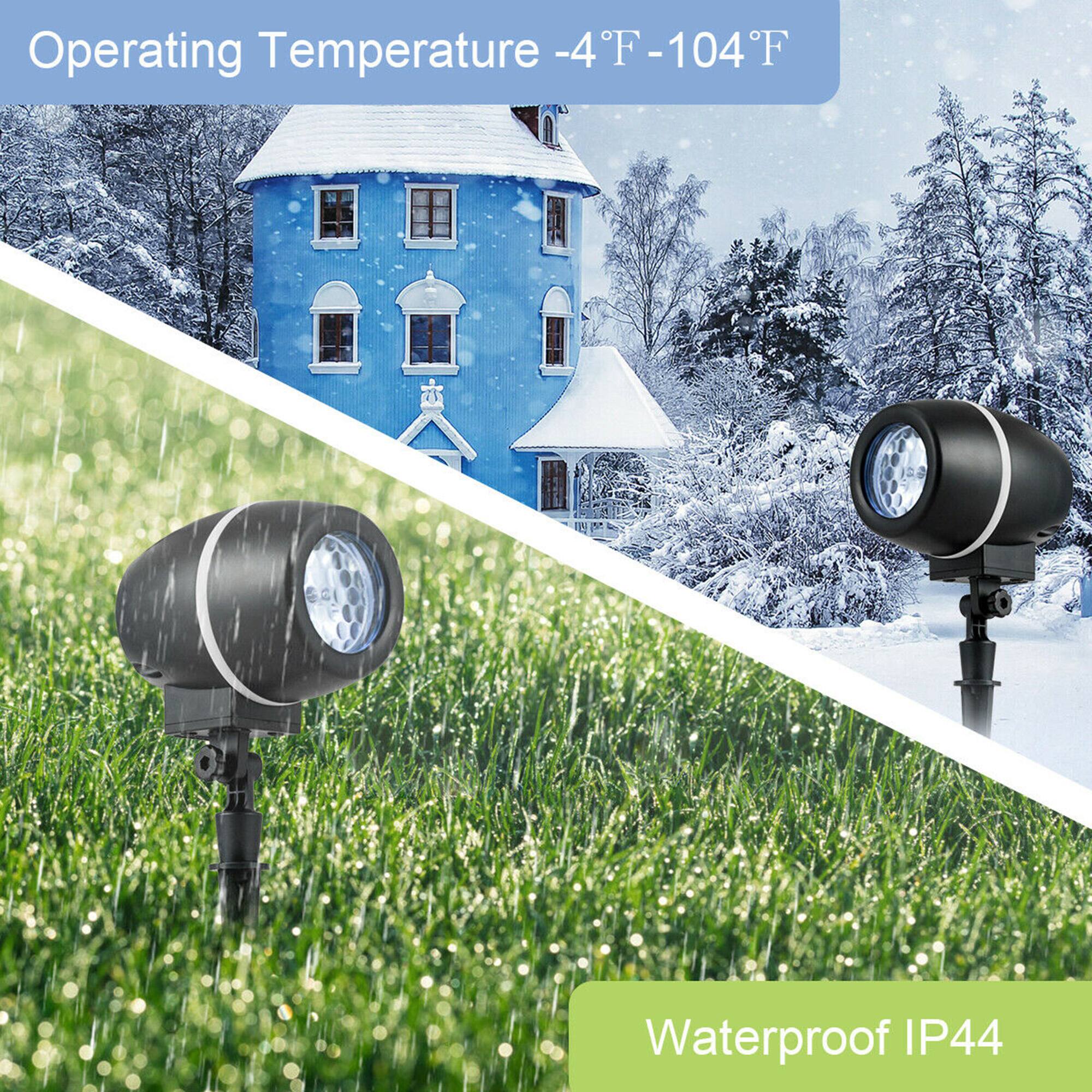 Operating Temperature: -4°F - 104°F  
Waterproof IP44