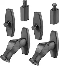 Front. Rocketfish™ - Tilting Wall Mounts for Most Small Speakers (2-Pack) - Black.