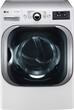LG - 9.0 Cu. Ft. 14-Cycle Gas Dryer with Steam - White - Larger Front