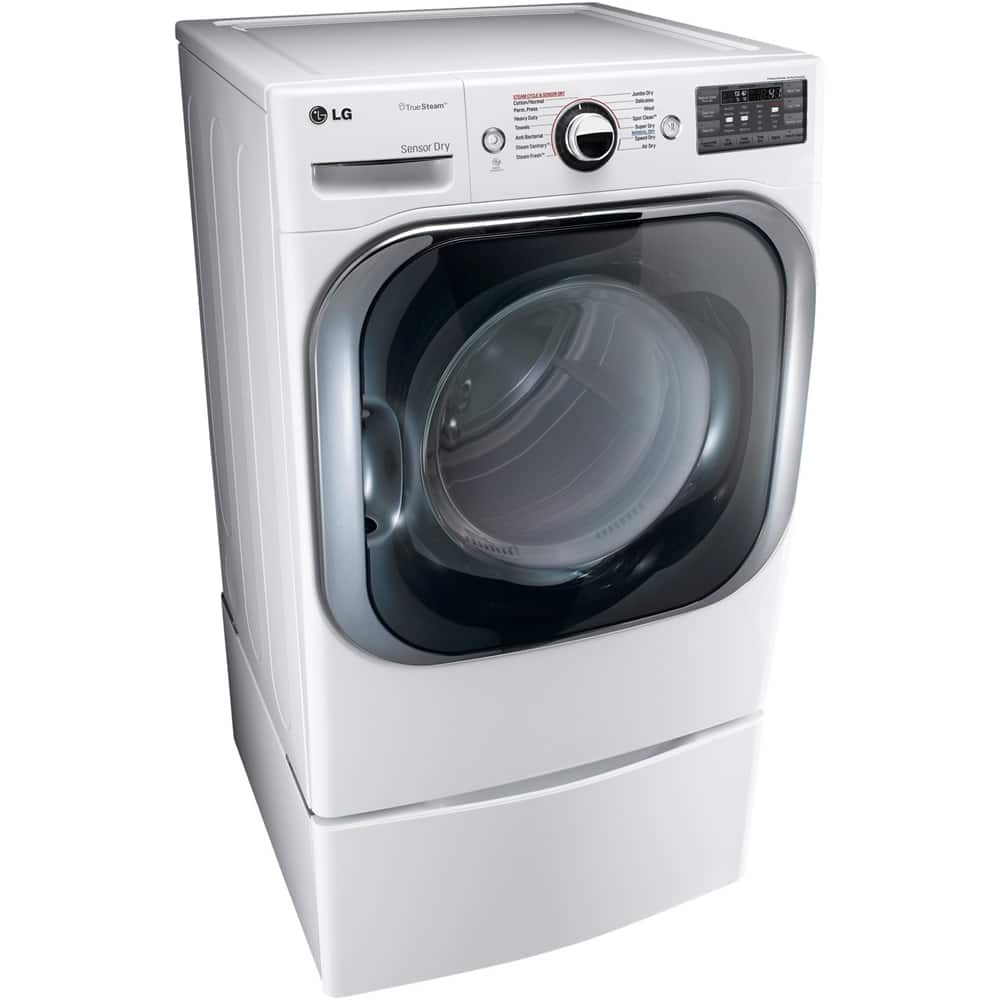 Best Buy: LG 9.0 Cu. Ft. 14-Cycle Gas Dryer with Steam White DLGX8101W