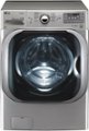 Front Zoom. LG - 5.2 Cu. Ft. High Efficiency Front-Load Washer with Steam and TurboWash Technology - Graphite steel.