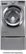 Alt View 13. LG - 4.5 Cu. Ft. 12-Cycle Front-Loading Washer - Graphite Steel.