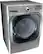 Angle. LG - 9.0 Cu. Ft. Electric Dryer with Steam and Sensor Dry - Graphite steel.