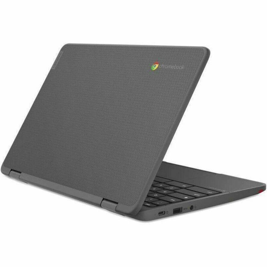 Alt View 3. Lenovo - Lenovo 300e Yoga Chromebook Gen 4 82W2000AUS 11.6" Touchscreen Convertible 2 in 1 Chromebook - HD - Octa-core (ARM Corte - Graphite Gray.