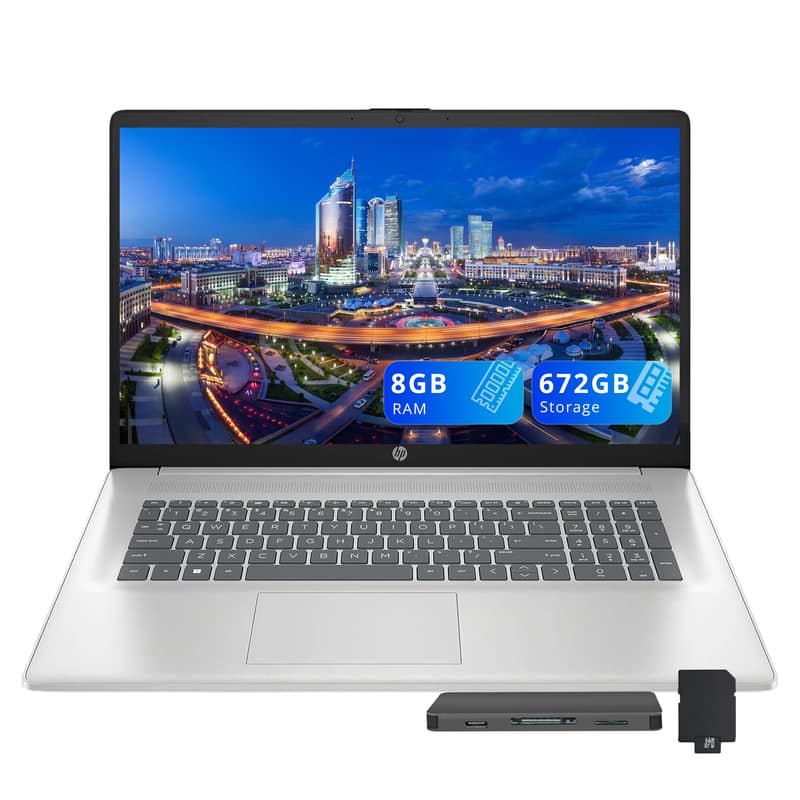 HP - 17.3" FHD Business Laptop,Intel Core i5-1334U,8GB RAM,512GB SSD+160GB Dock Set,Intel Iris Xe Graphics,Win 11 - Silver