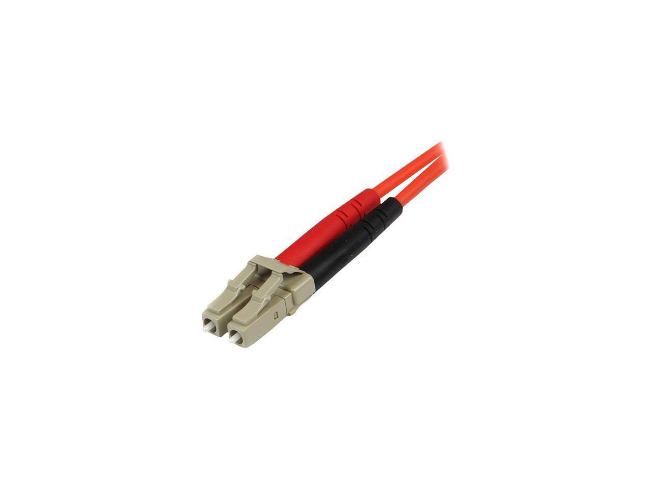 Alt View 2. StarTech.com - StarTech.com 50FIBLCST5 16.4 ft. 5m Multimode 50/125 Duplex Fiber Patch Cable LC - ST Male to Male.
