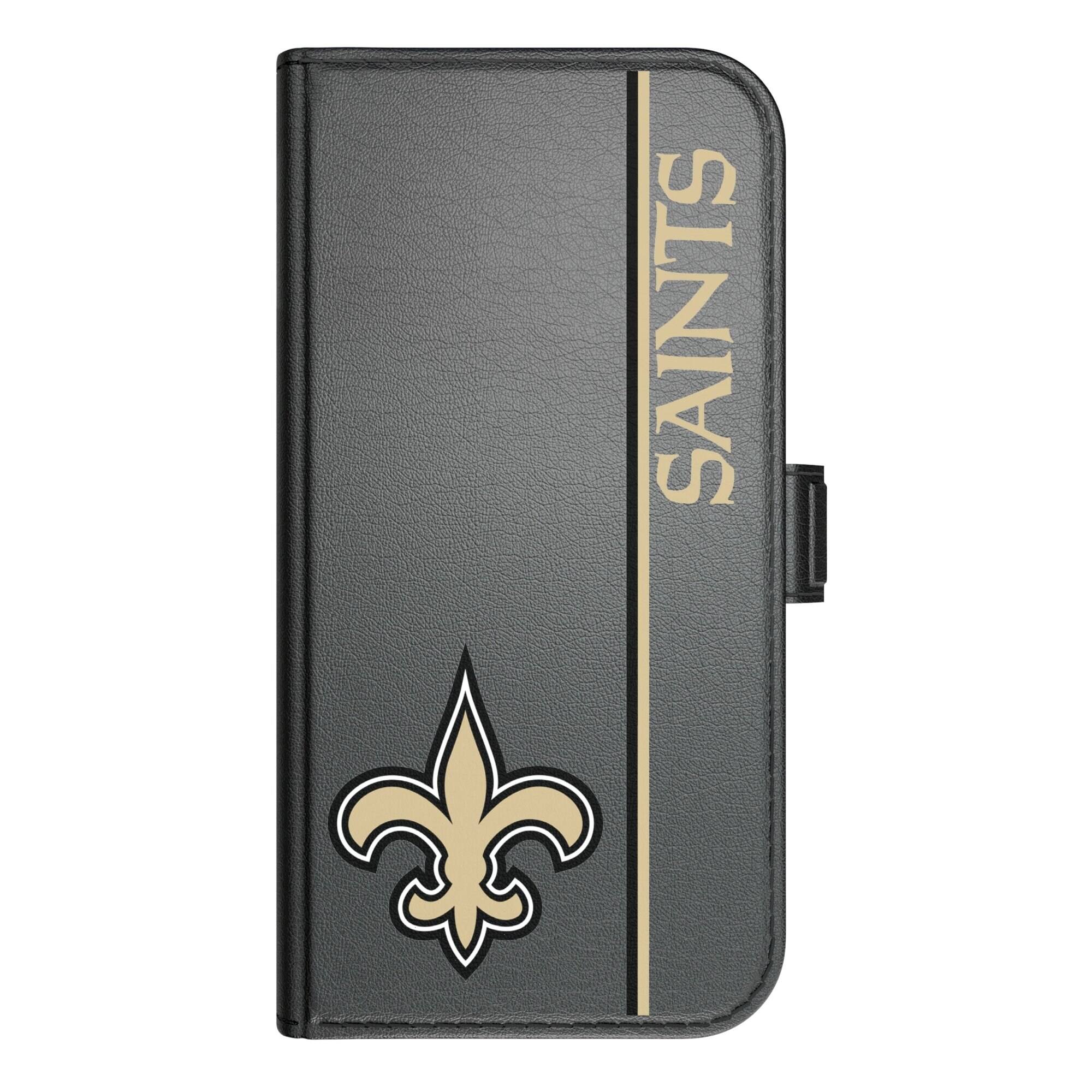 Alt View 2. Keyscaper - New Orleans Saints iPhone Folio 2.0 Case - 17 Pro Max - Black.