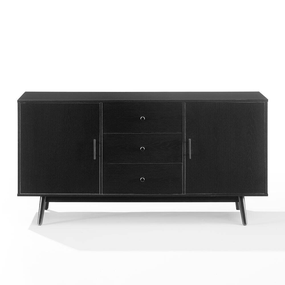 Alt View 2. Crosley Furniture - Lucas Sideboard - Black.