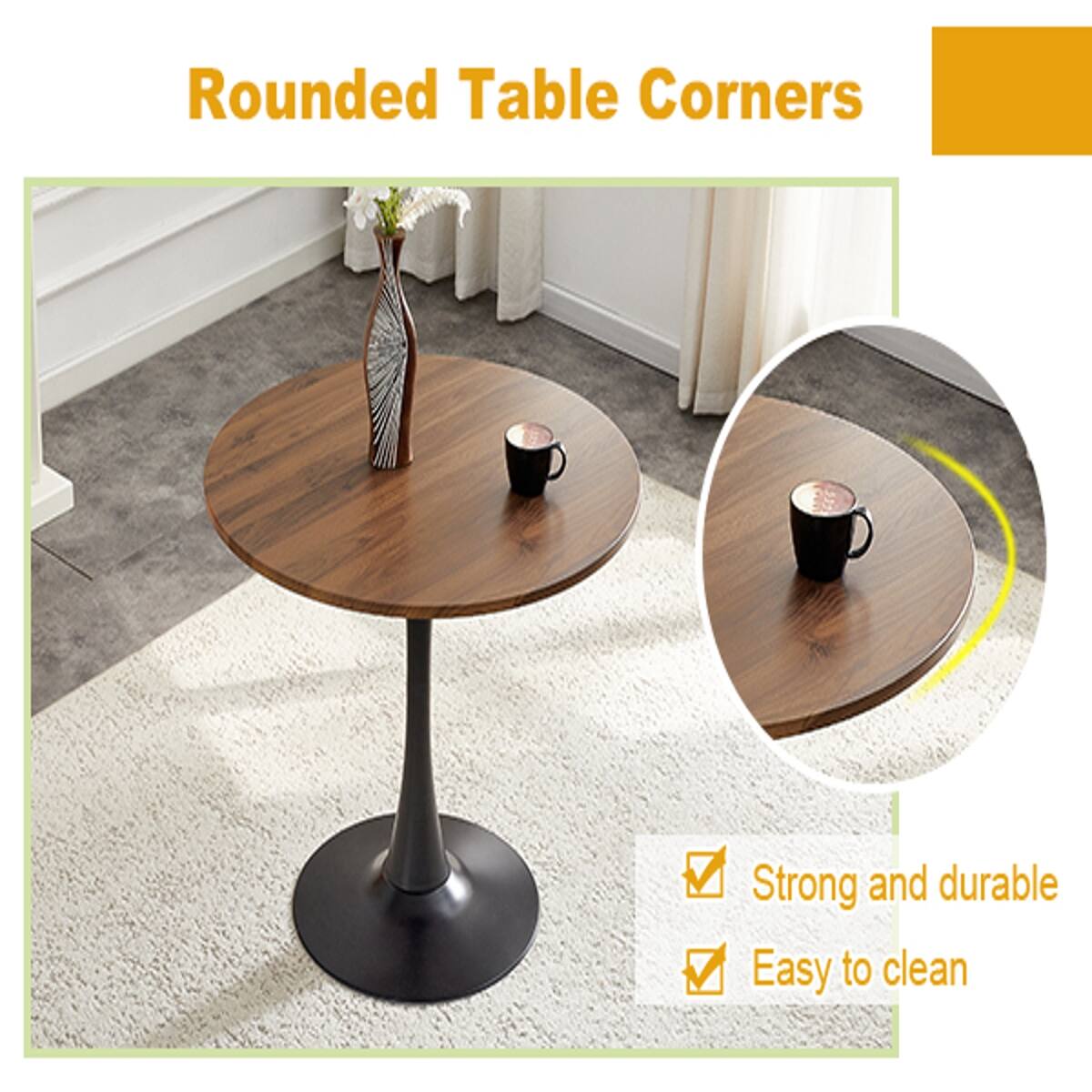 Rounded Table Corners

- Strong and durable
- Easy to clean