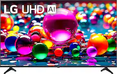 Front. LG - 65” Class UA77 Series LED AI 4K UHD Smart webOS TV (2025).
