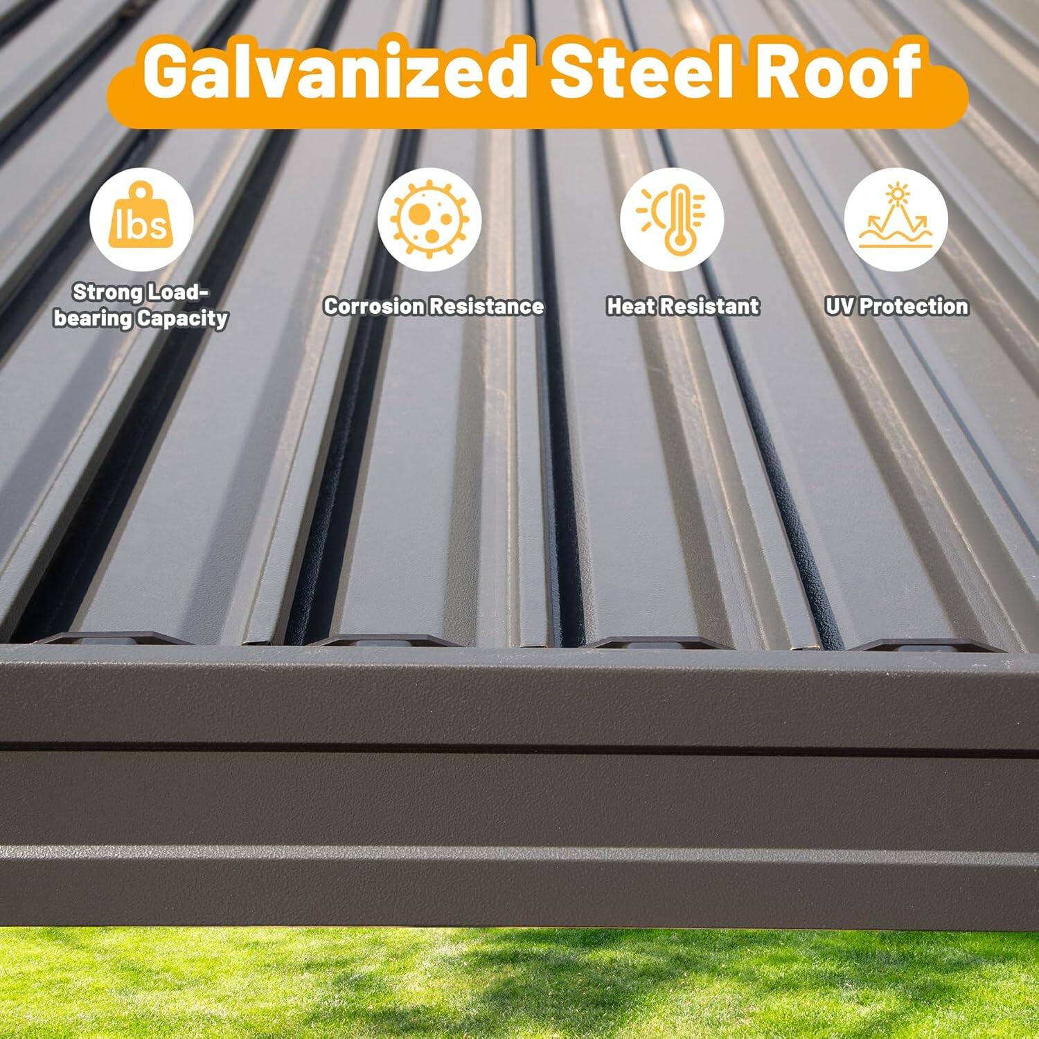 Galvanized Steel Roof

- Strong Load-bearing Capacity
- Corrosion Resistance
- Heat Resistant
- UV Protection