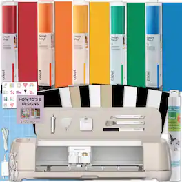 Cricut - Maker 4 Smart Cutting Machine with Rainbow Smart Vinyl Bundle