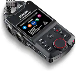 TASCAM - Portacapture X6 32-Bit Float 6-Track Portable Audio Recorder with USB Interface and XLR Inputs