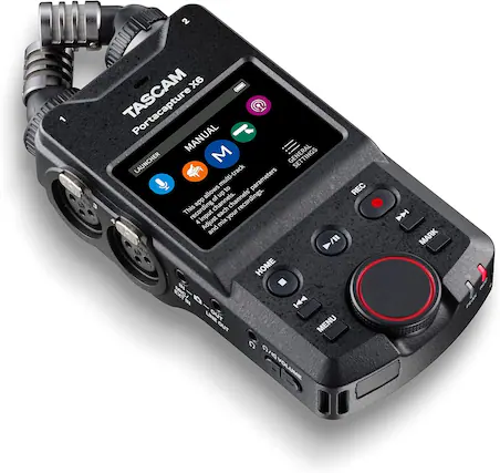 2 X6 - Portacapture MANUAL LAUNCHER M SETTINGS multi-track parameters allows to record up to 4 input channels' settings. This app allows to adjust mix your recordings. 4 input channels. HOME IN BA Me H LINEOUT LINE TIO MENU 0/EVOLUME REC D MARK