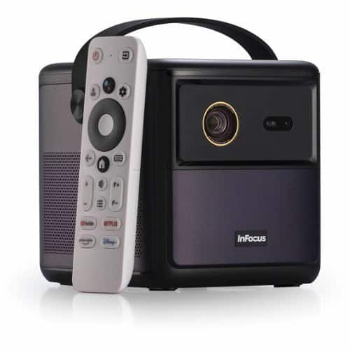 InFocus - INFOCUS, MULTIMEDIA PROJECTOR, P136, QUANTUM LED, CRUSADER MASTER, 1080P, IN3018SL - DLP, 450 ISO LUMENS, 1.2x LENS - Graphite