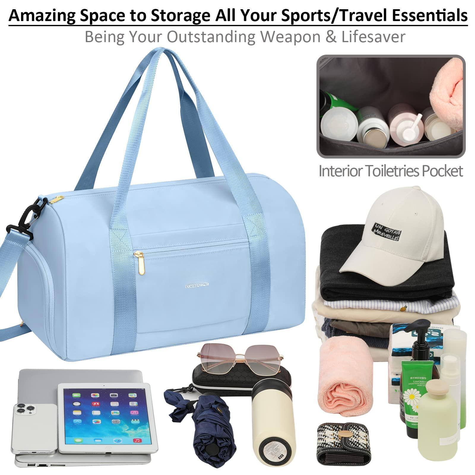 Paradigms Interiors Gym Bag For Women With Shoe Compartment Waterproof ...