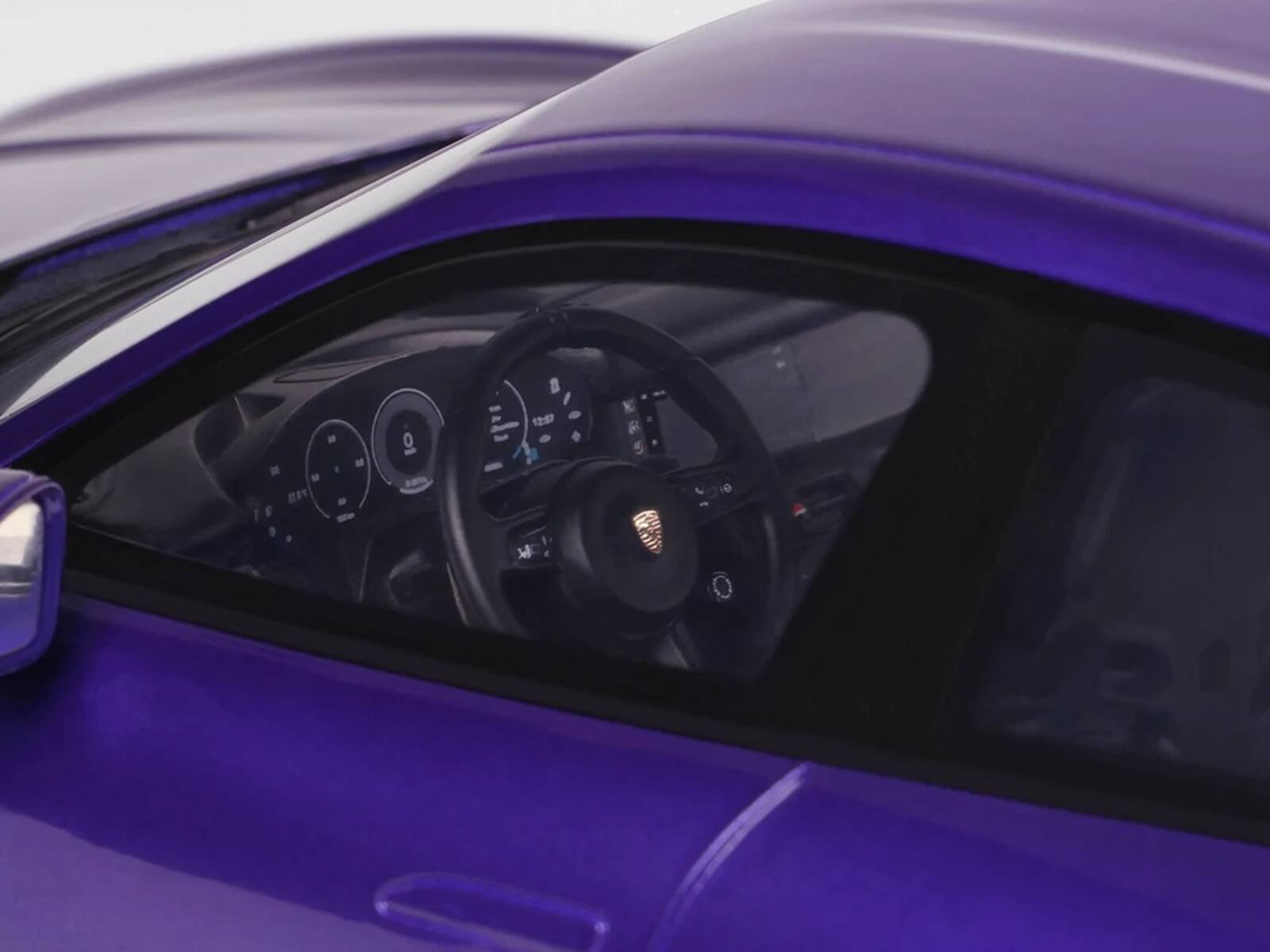 Alt View 1. GT Spirit - 2023 Porsche Taycan Turbo GT Purple Sky Metallic 1/18 Model Car by GT Spirit.