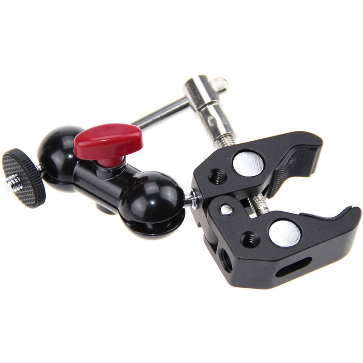 Alt View 1. CAMVATE - CAMVATE Super Clamp with 360 Degree Rotating Mini Ball Head Mount.