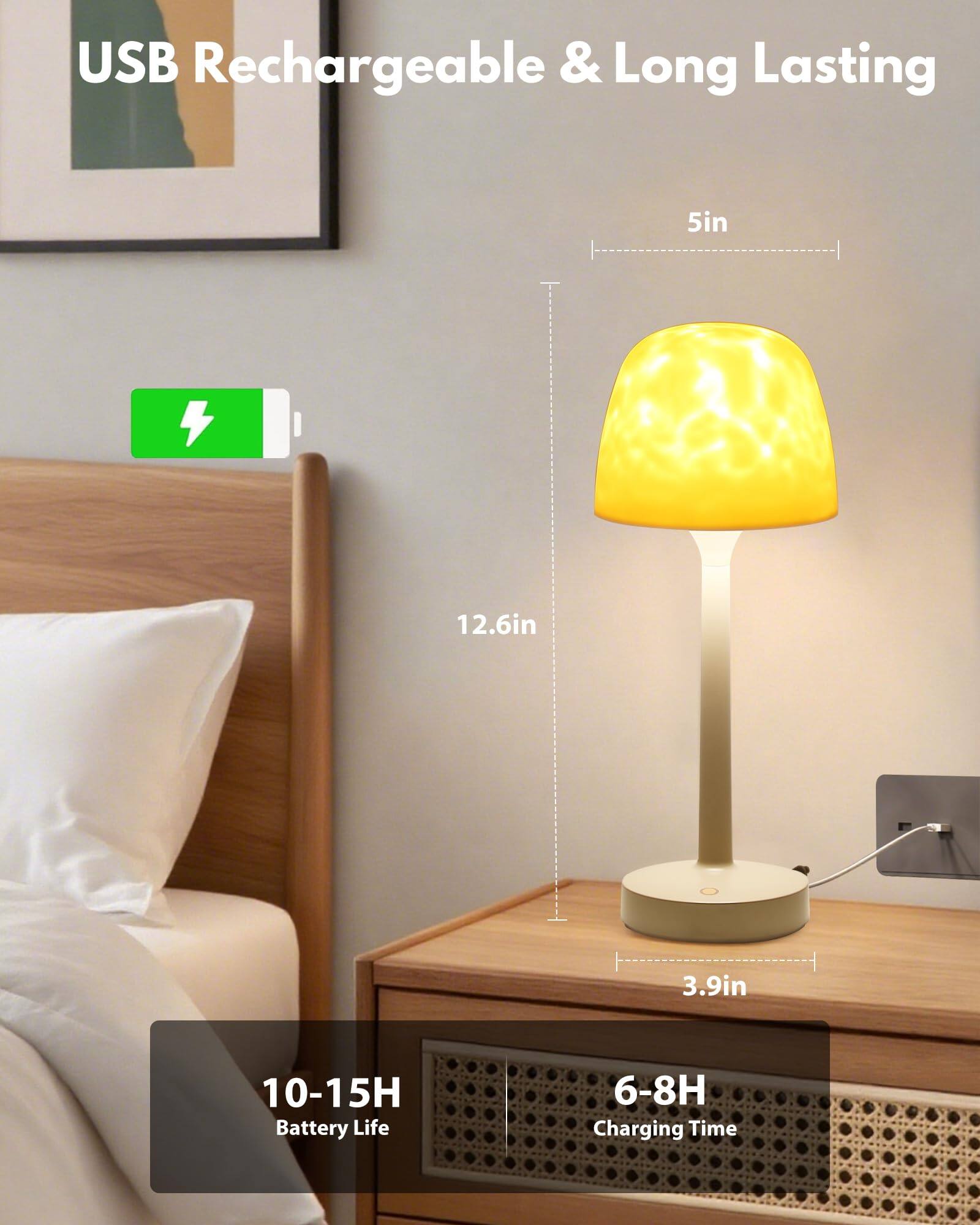 USB Rechargeable & Long Lasting

- 5in
- 12.6in
- 3.9in

10-15H Battery Life

6-8H Charging Time