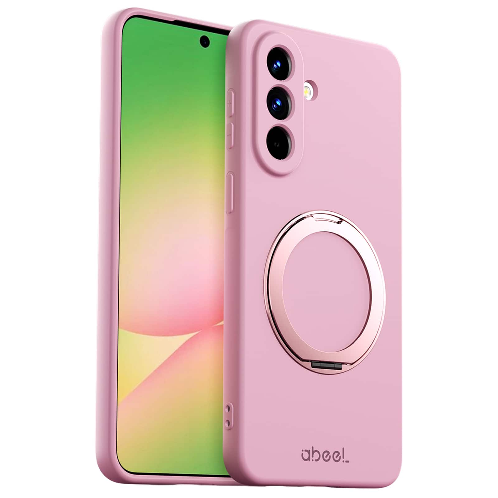 UUCOVER - For Samsung Galaxy A37 5G Case Shockproof Liquid Silicone Compatible with MagSafe Ring Holder 360° Rotating Stand Cover - Pink price history on PriceWatchPro