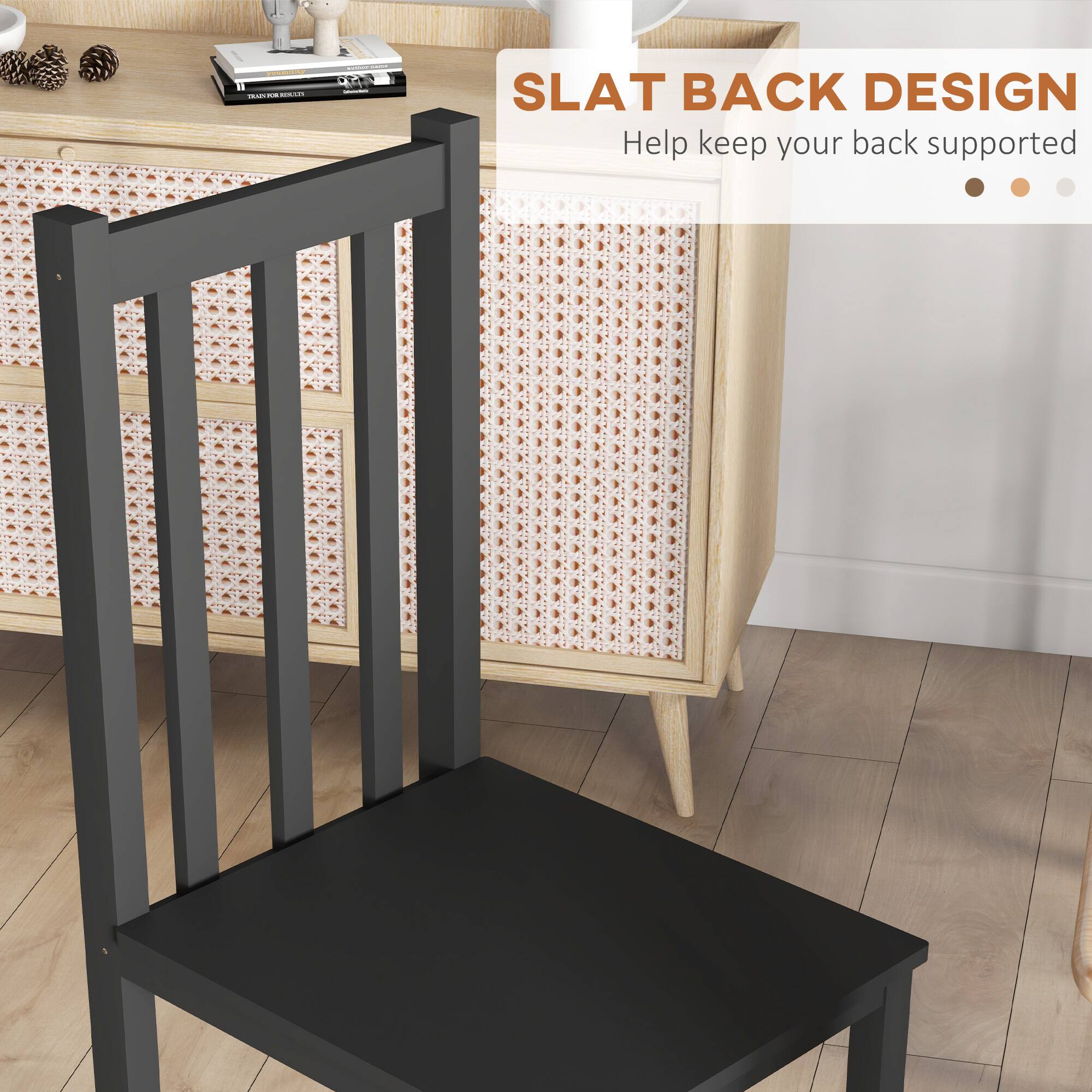 SLAT BACK DESIGN
Help keep your back supported