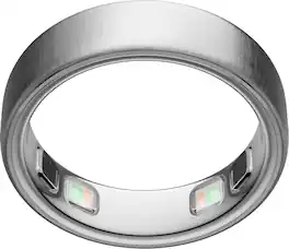 Oura - Ring 5 - Smart Ring - Size Before You Buy with OR5 Sizing Kit - Size 10 - Brushed Silver - (2026)