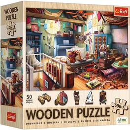 Trefl - Wood Treasures in the Attic 500+1 Wooden Puzzle