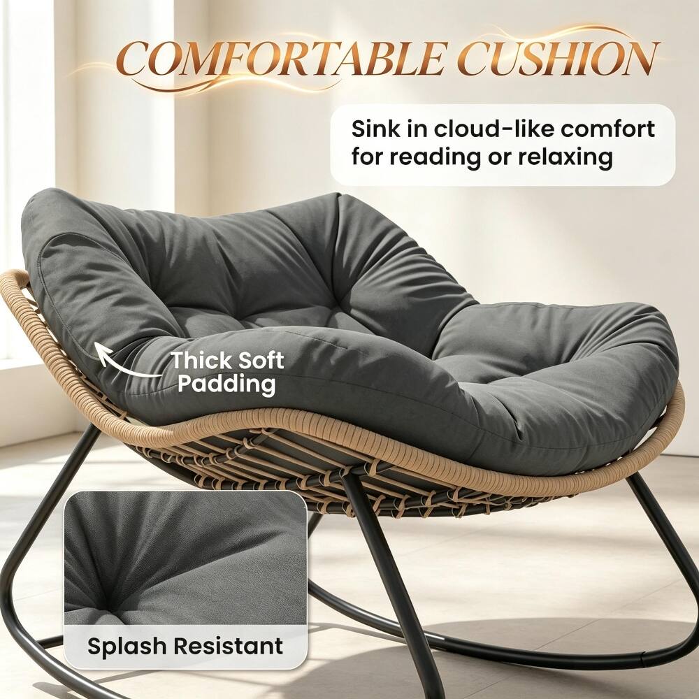 COMFORTABLE CUSHION

Sink in cloud-like comfort for reading or relaxing

Thick Soft Padding

Splash Resistant