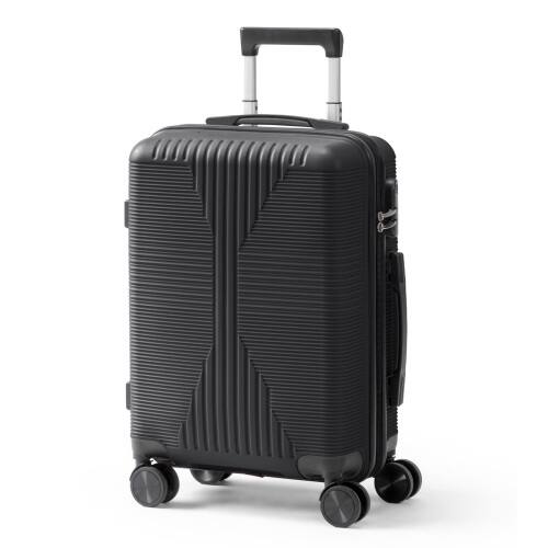 Front. Winado - 20" Hardshell Carry On Luggage with Spinner Wheels Lightweight PP Hardside Small Suitcase with Built-in Lock - Black.