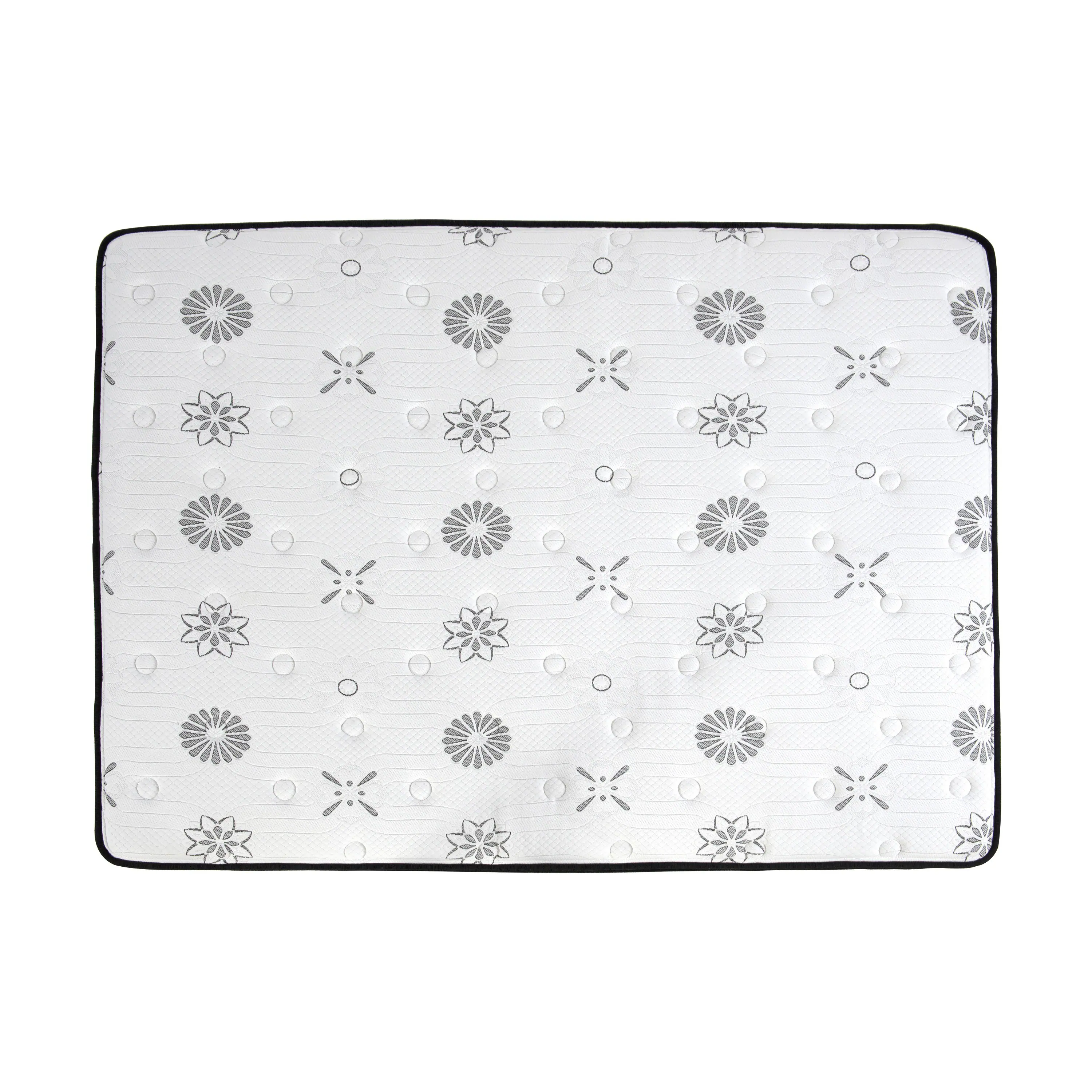 Alt View 6. Glintex - 12" Queen Hybrid Mattress, Highly Breathable Quilted Cover, Plush Foam Comfort, Motion Isolation Support - White.