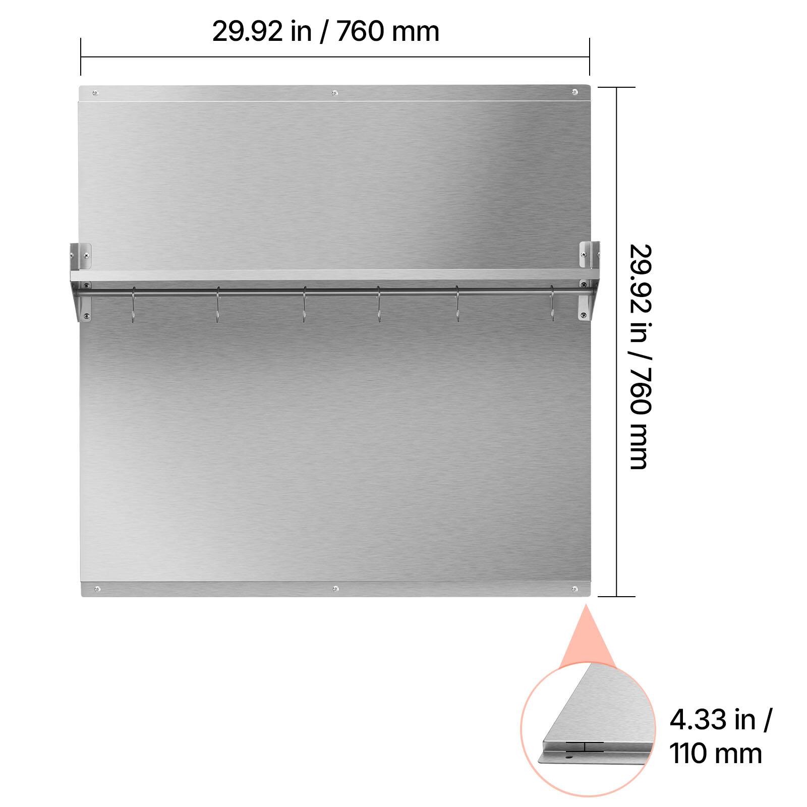 29.92 in / 760 mm  
4.33 in / 110 mm