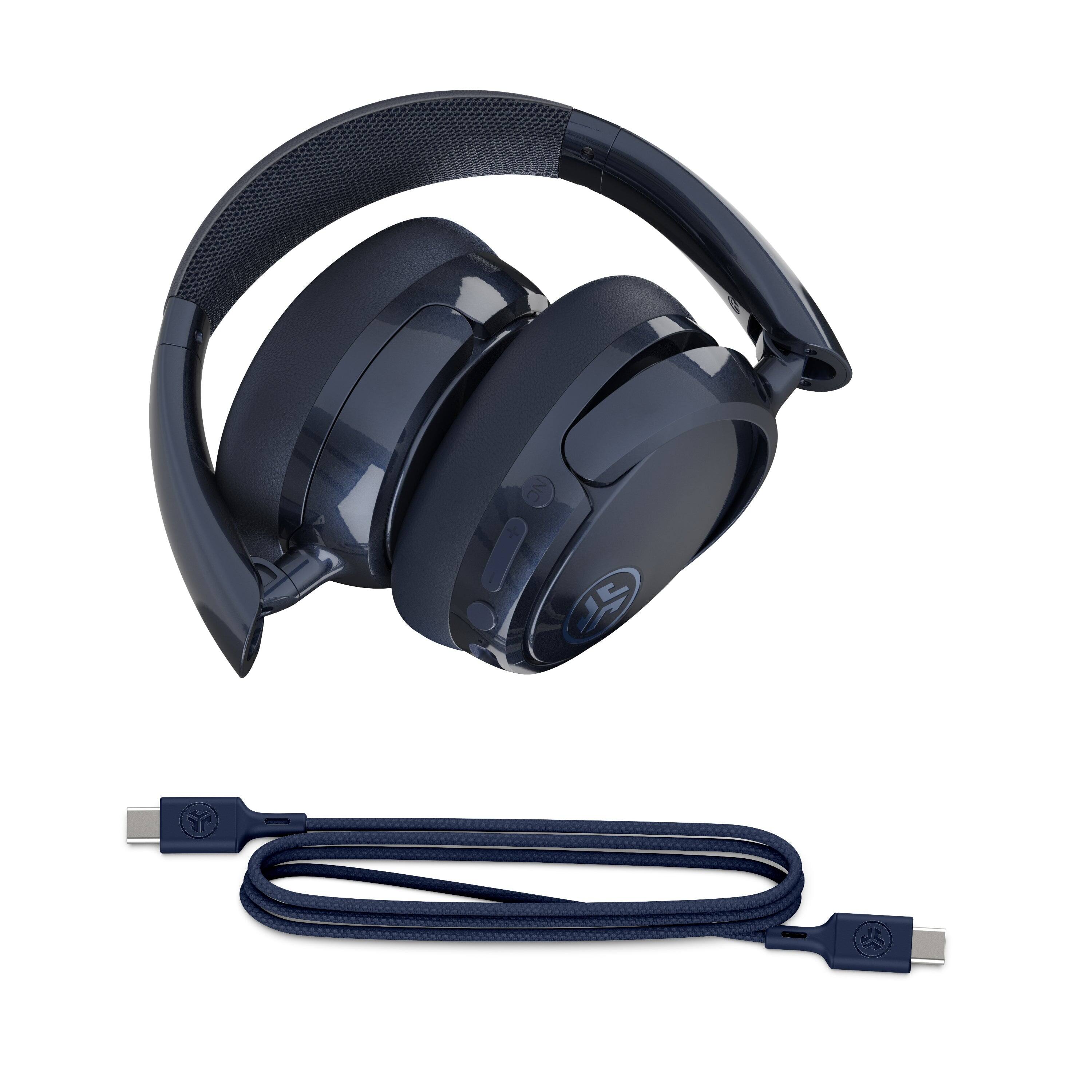 Alt View 1. JLab - JBuds Lux ANC Wireless Bluetooth Over-Ear Headphones with Active Noise Cancelling, Spatial Audio & 70+ Hour Battery - Jelle Royal Caviar.