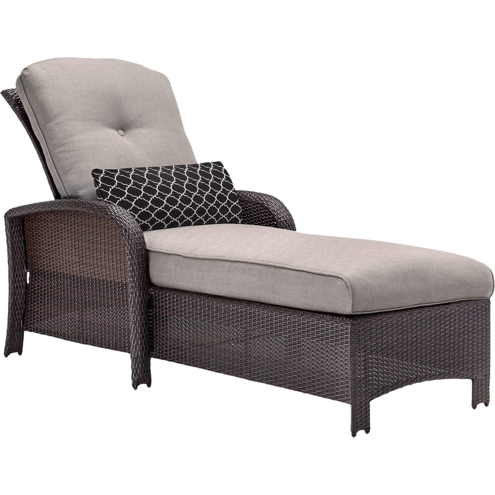 Best Buy: Hanover Strathmere Luxury Chaise Lounge Chair Silver Lining ...